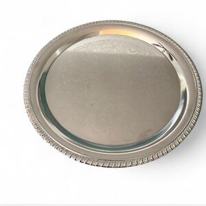 Elegant Silver Plated Serving Tray